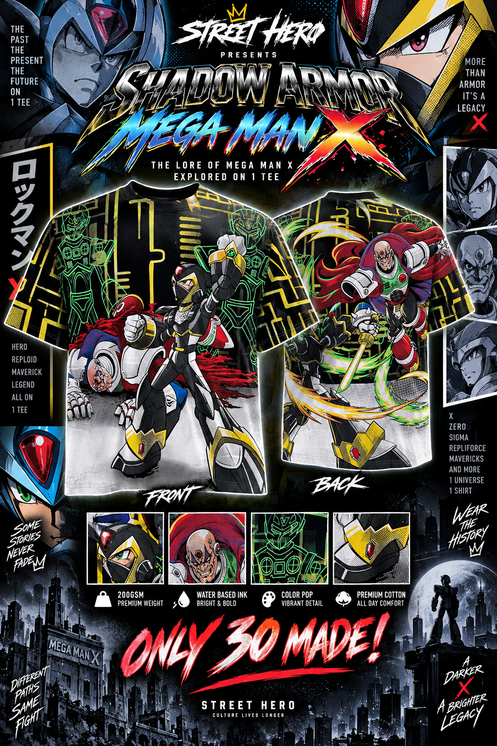 SHADOW ARMOR MEGAMAN X "VICTORY" AOP